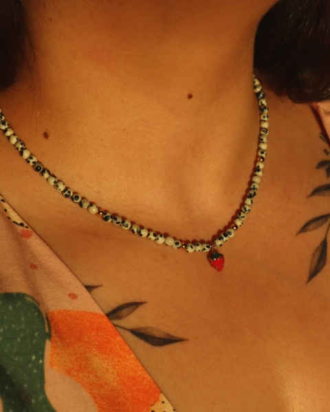 Naszyjnik Berry Dot - wersja srebrna