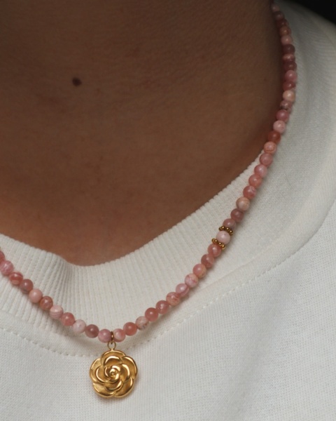 Naszyjnik Blushy Rose - wersja złota