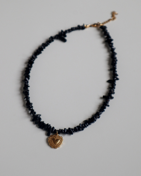 Naszyjnik Noir Amour - wersja złota