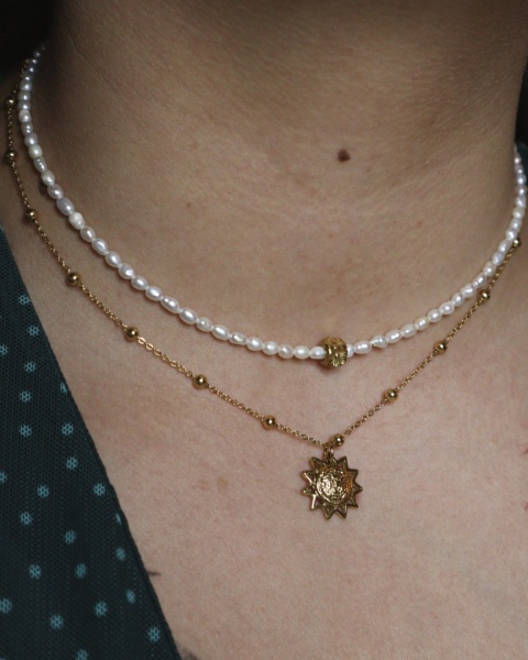 Naszyjnik Petite Pearl - wersja srebrna