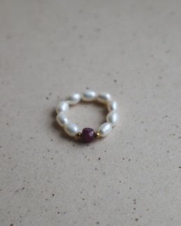 Pierścionek Ruby Pearl